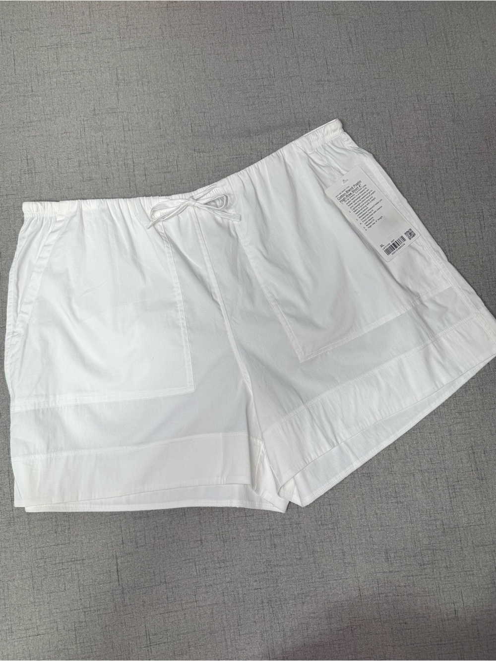 Lululemon Cotton Blend Poplin High Rise Short White XL NWT - Picture 5 of 9